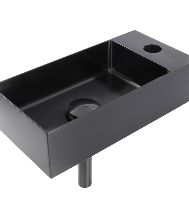 Differnz Fontein | RVS | Gun Metal | H9 x B36,5 x D18 cm