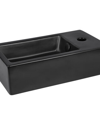 Differnz Fontein Hura L | Mat Zwart | H11,5 x B40 x D22 cm