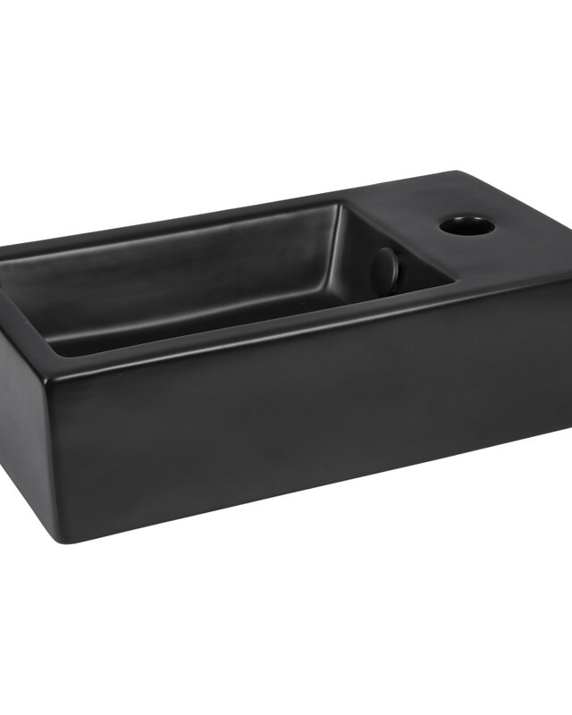 Differnz Fontein Hura L | Mat Zwart | H11,5 x B40 x D22 cm