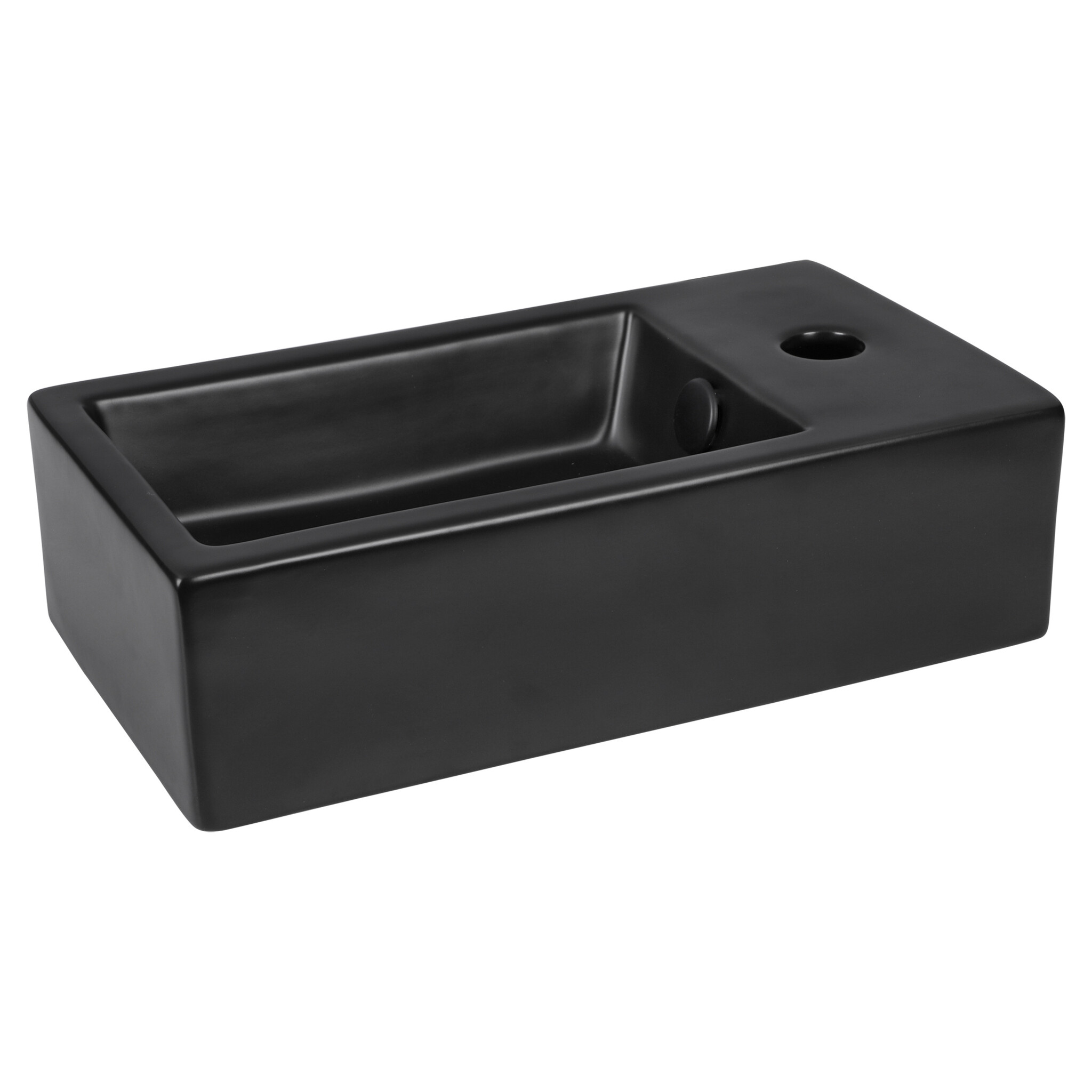Differnz Fontein Hura L | Mat Zwart | H11,5 x B40 x D22 cm