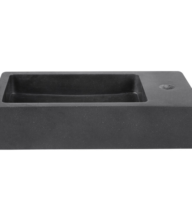 Differnz Fontein Hura L | Bombai Zwart | H11,5 x B40 x D22 cm