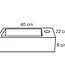 Differnz Fontein Hura L | Bombai Zwart | H11,5 x B40 x D22 cm