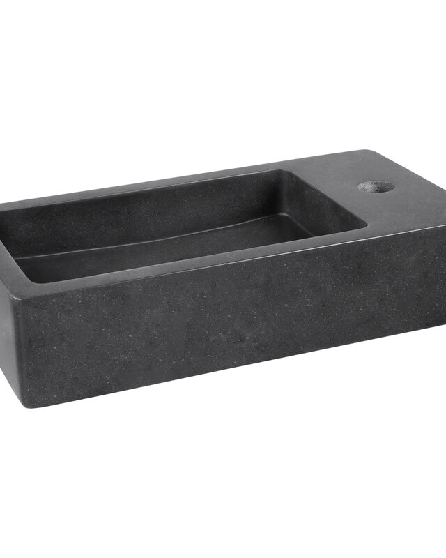 Differnz Fontein Hura L | Bombai Zwart | H11,5 x B40 x D22 cm