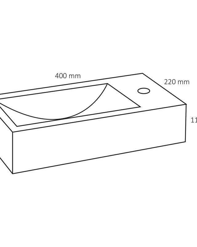 Differnz Fontein Hura L | Limestone | H11 x B40 x D22 cm
