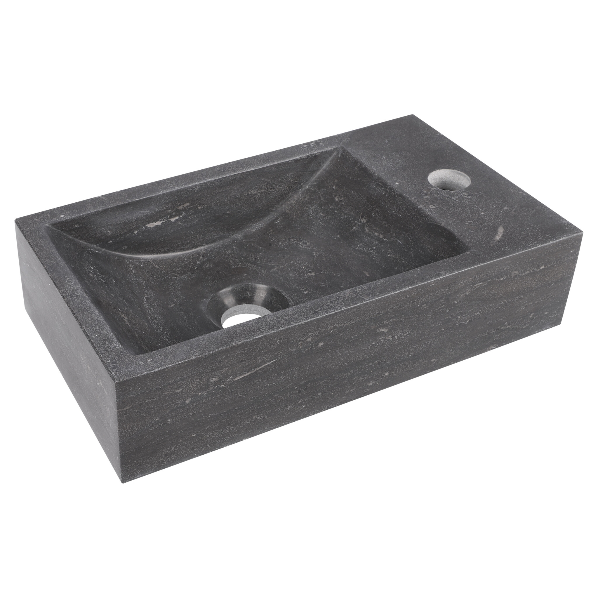 Differnz Fontein Hura L | Limestone | H11 x B40 x D22 cm