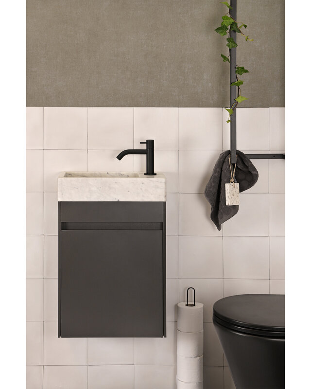 Differnz Fontein Hura L | Wit Marmer | H9 x B40 x D22 cm