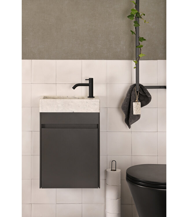 Differnz Fontein Hura L | Wit Marmer | H9 x B40 x D22 cm