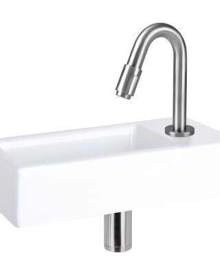 Differnz Koudwaterkraan | Mat Chroom | H19 cm