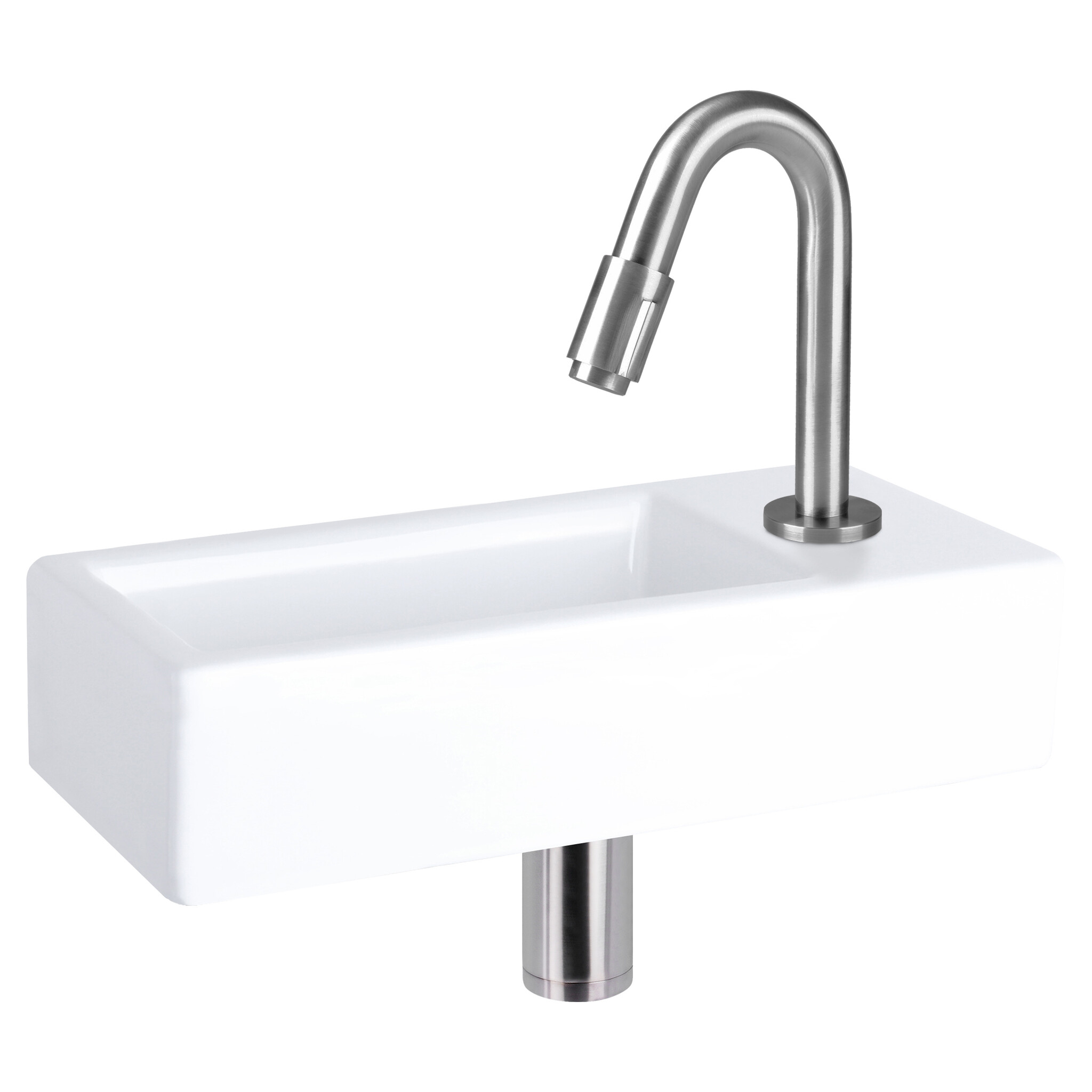Differnz Koudwaterkraan | Mat Chroom | H19 cm