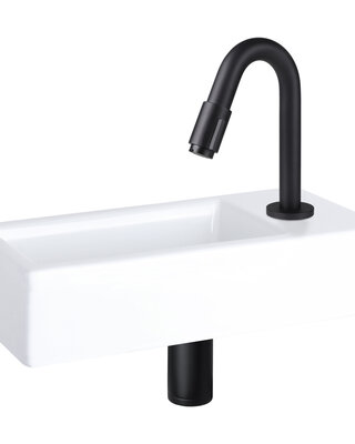 Differnz Koudwaterkraan | Mat Zwart | H19 cm