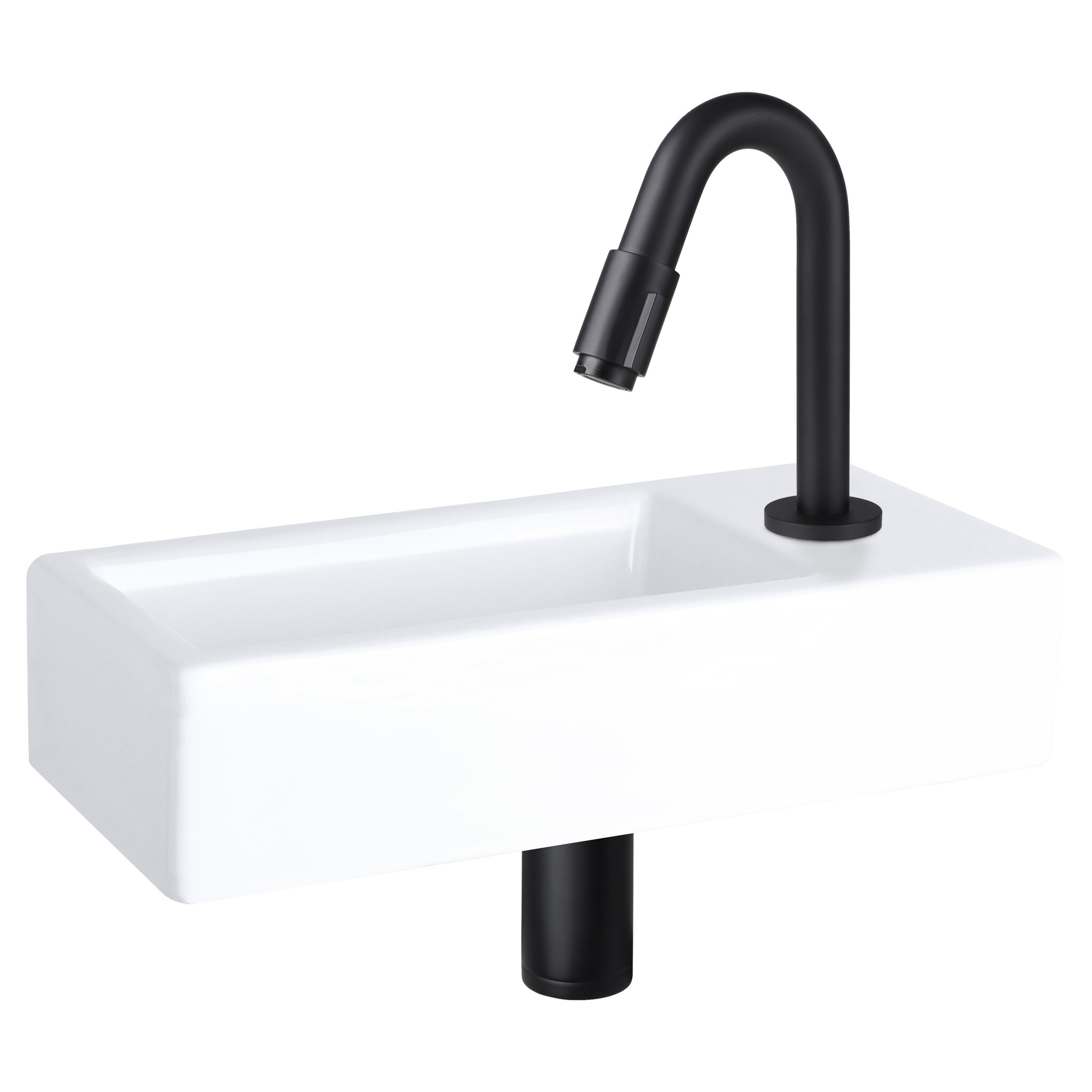 Differnz Koudwaterkraan | Mat Zwart | H19 cm