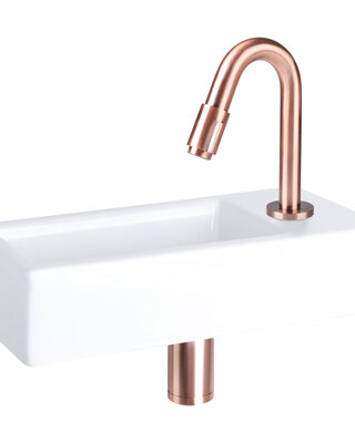 Differnz Koudwaterkraan | Rood Koper | H19 cm