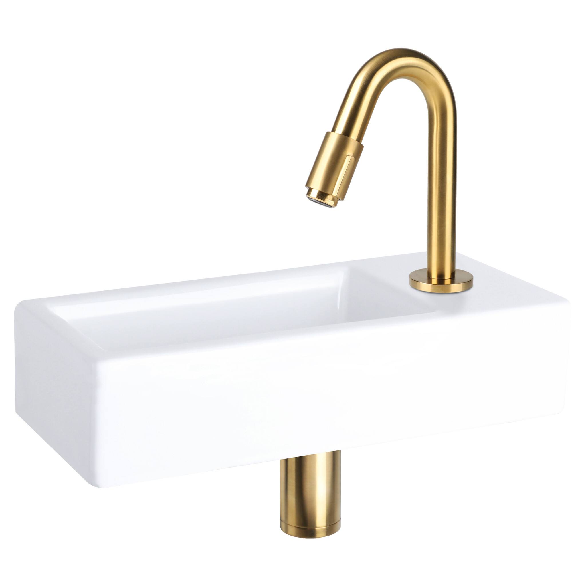 Differnz Koudwaterkraan | Mat Goud | H19 cm