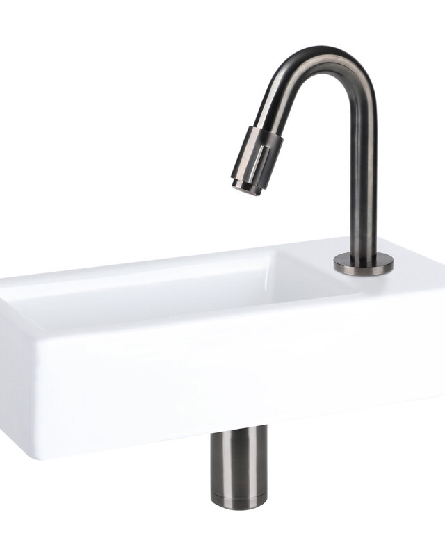 Differnz Koudwaterkraan | Gun Metal | H19 cm