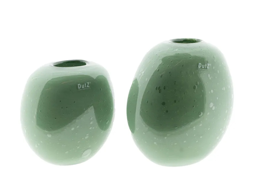 DutZ Vaas Ovali | Pistache Bubbles | 2 Maten