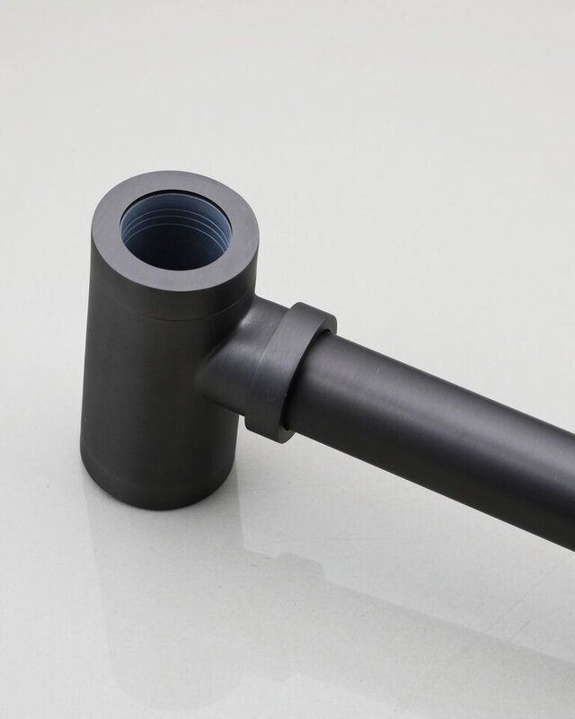 Rene Houtman Sifon Met Pop-Up Click Afvoer Gun Metal