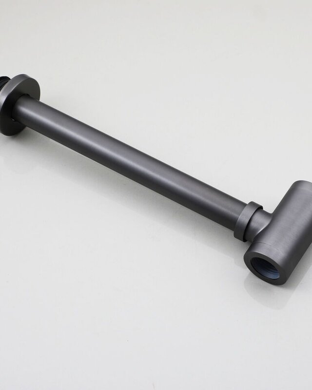 Rene Houtman Sifon Met Pop-Up Click Afvoer Gun Metal