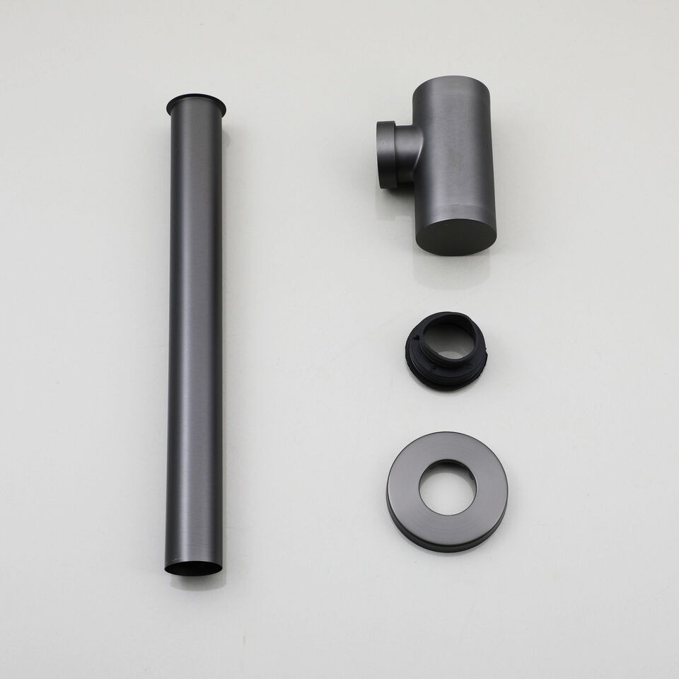 Rene Houtman Sifon Met Pop-Up Click Afvoer Gun Metal