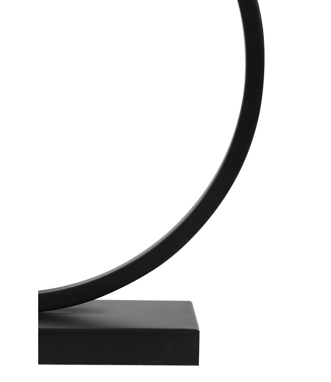 Light&Living Lampvoet Liva | Mat Zwart | H52 x B12,5 x L40 cm