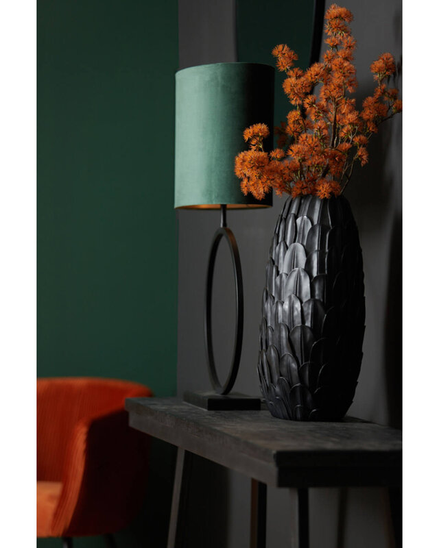 Light&Living Lampvoet Liva | Mat Zwart | H52 x B12,5 x L40 cm