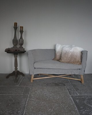 Rene Houtman Kussen Lamsvacht | Ivory To Beige | 50x50 cm