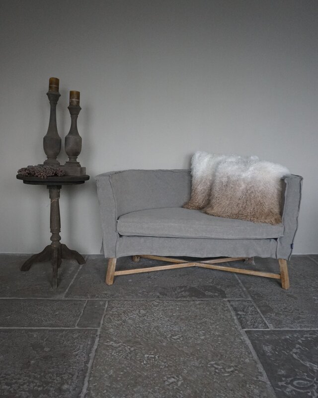 Rene Houtman Kussen Lamsvacht | Ivory To Beige | 50x50 cm