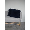 Kussen Mongools Lamsvacht | Dark Blue | 50x50 cm
