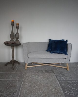 Rene Houtman Kussen Geitenvacht | Navy | 50x50cm