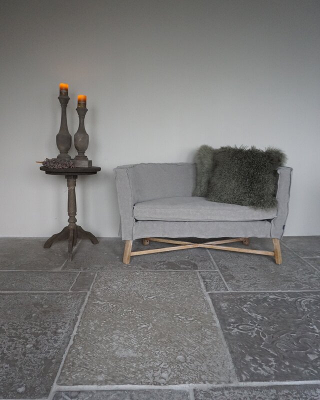 Rene Houtman Kussen Mongools Lamsvacht | Olive| 50x50 cm
