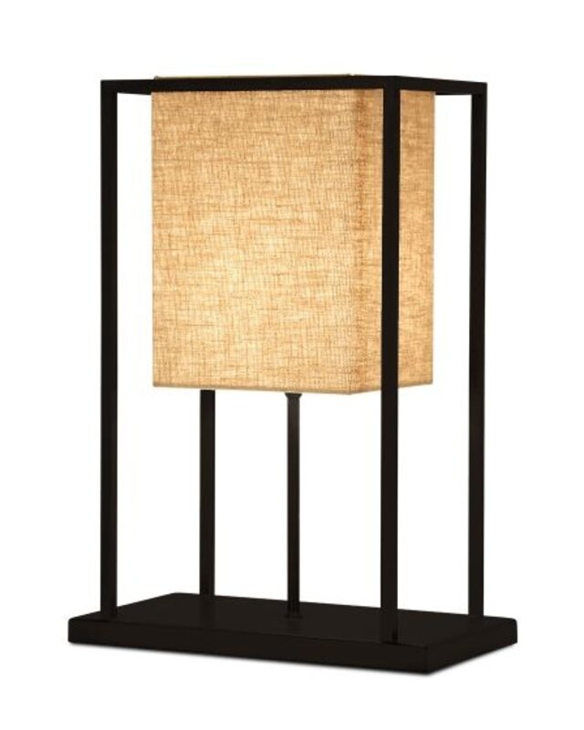 Frezoli Skansen Tafellamp | Mat Zwart | H46xB32xD17 cm