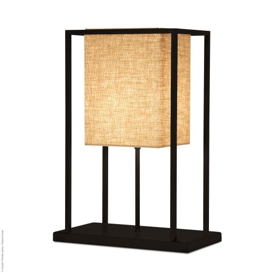 Frezoli Skansen Tafellamp | Mat Zwart | H46xB32xD17 cm
