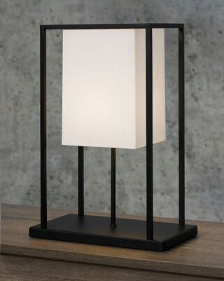 Frezoli Skansen Tafellamp | Mat Zwart | H46 cm
