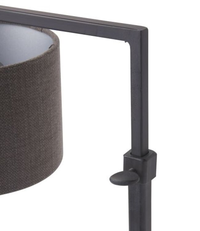 Frezoli Bureaulamp Met Stalen Voet | Loodkleur
