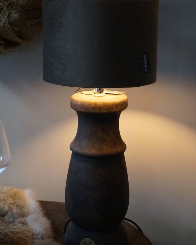Brynxz Lampenkap Cilinder | Velvet Brown | H14 x Ø 20 cm