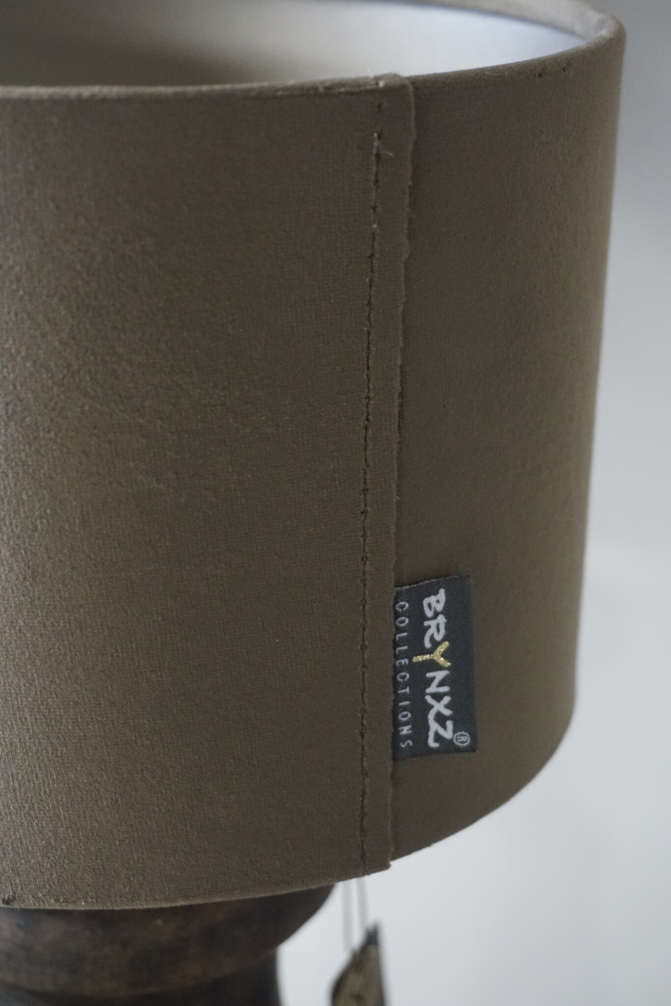 Brynxz Lampenkap Cilinder | Velvet Brown | H14 x Ø 20 cm