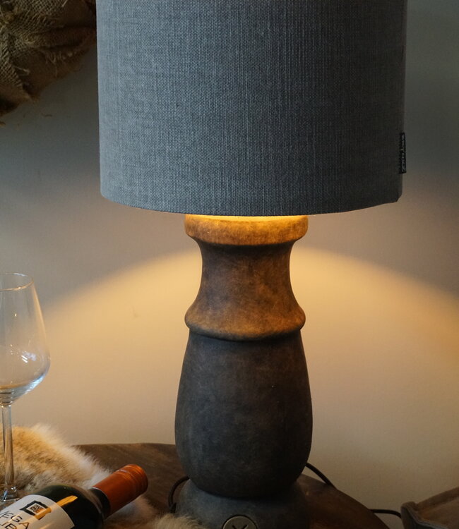 Brynxz Lampenkap Cilinder | Stone | H16 x Ø 25 cm