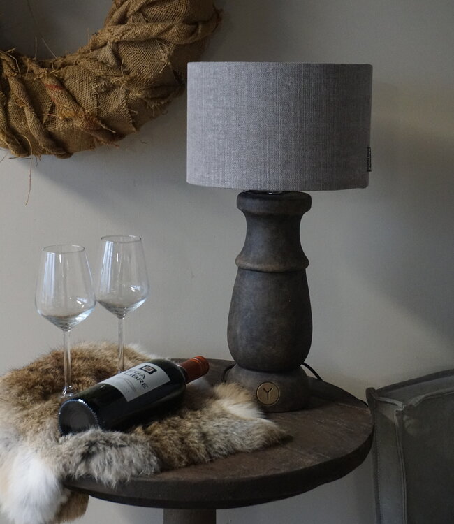 Brynxz Lampenkap Cilinder | Stone | H16 x Ø 25 cm