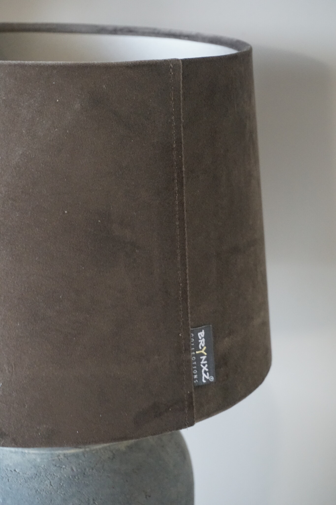 Brynxz Lampenkap | Velvet Brown | 25 x 30 x 20 cm