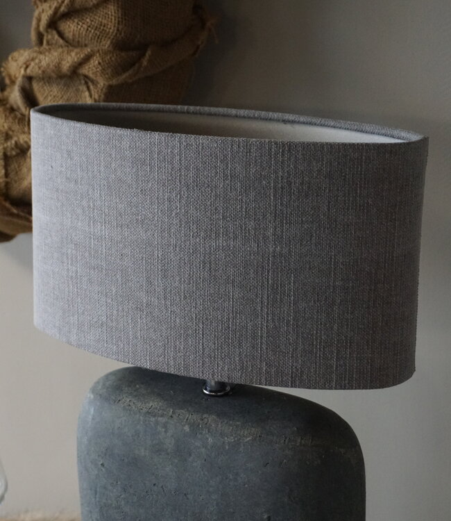 Brynxz Lampenkap Ovaal | Stone | 30 x 14 x 17 cm