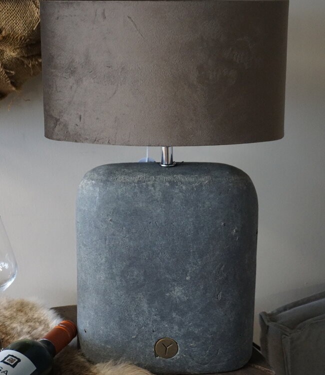 Brynxz Lampenkap Ovaal | Velvet Brown | 30 x 14 x 17 cm