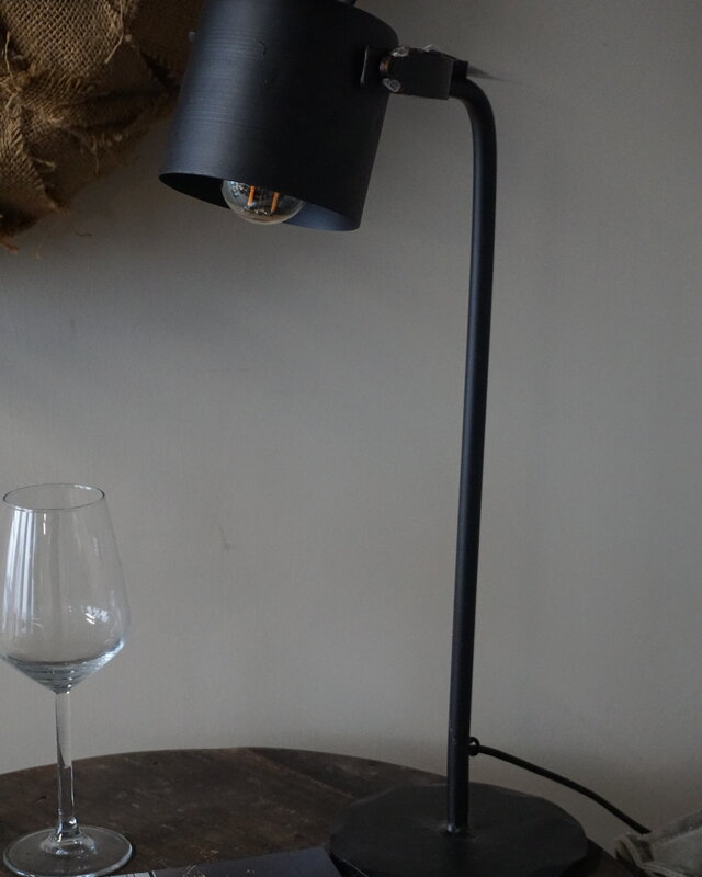 Brynxz Bureaulamp 'Minimalistic Matt Black' | 30 x 15 x 51 cm