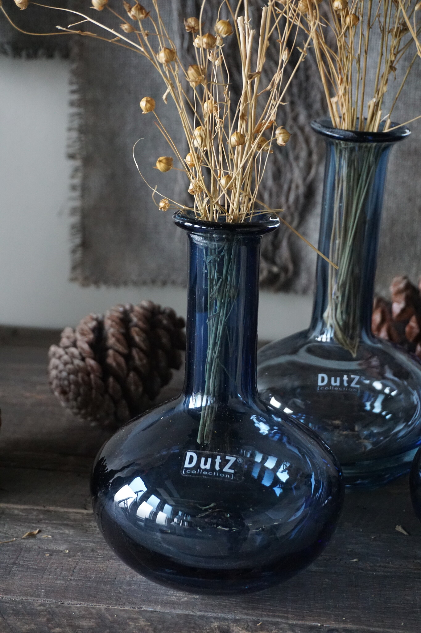 DutZ Set Manuela | 3 Vaasjes | Steel Blue