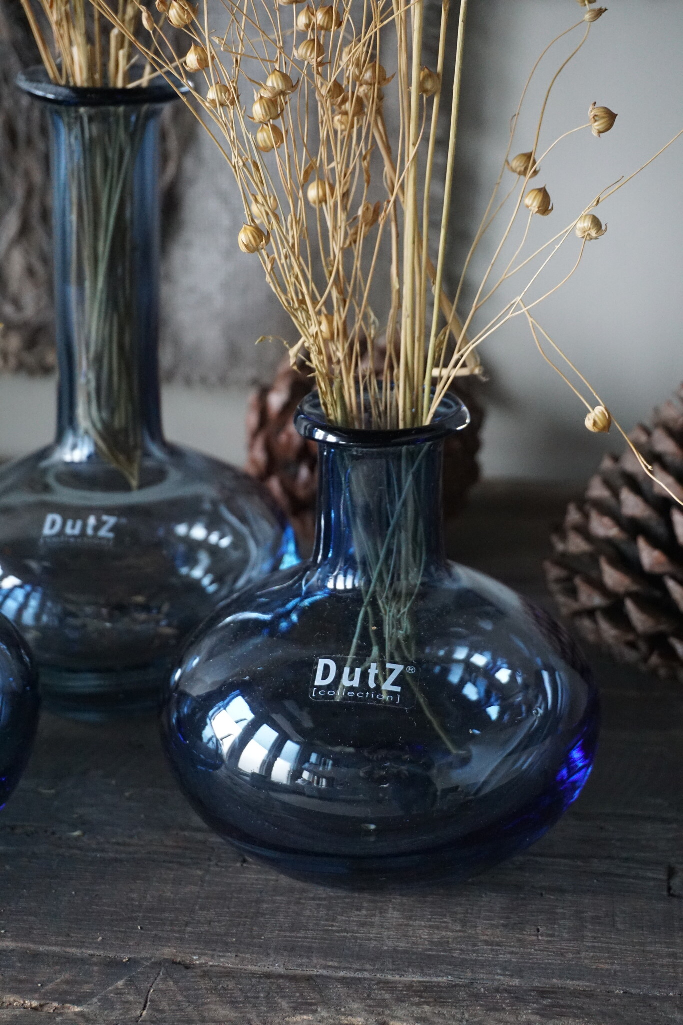 DutZ Set Manuela | 3 Vaasjes | Steel Blue