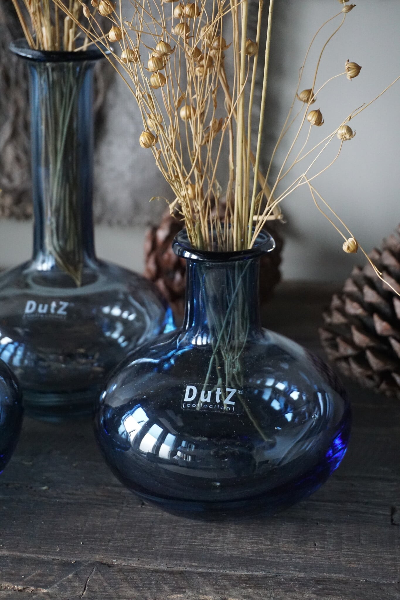 DutZ Set Manuela | 3 Vaasjes | Steel Blue