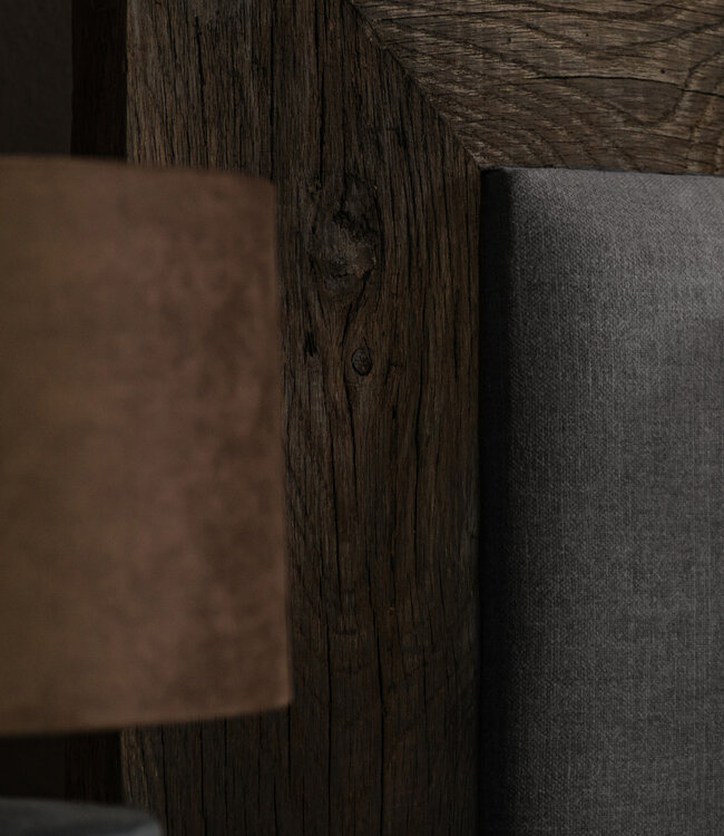 Rene Houtman Boxspring Bed Woods Oud Eikenhout Kiss Light Grey