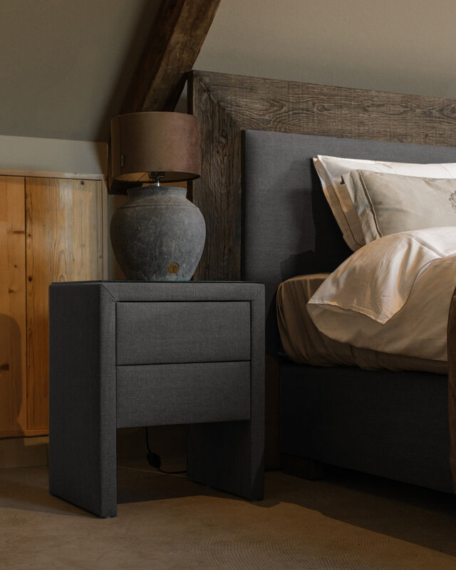 Rene Houtman Boxspring Bed Woods Oud Eikenhout Kiss Grey