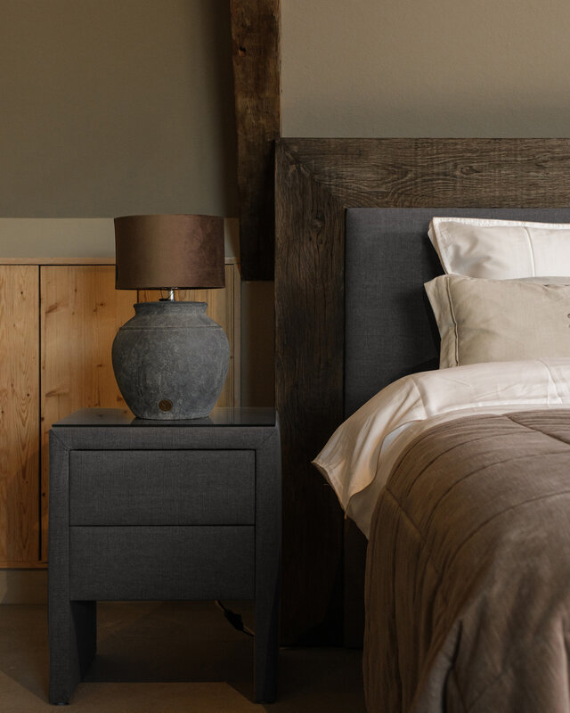 Rene Houtman Boxspring Bed Woods Oud Eikenhout Kiss Grey