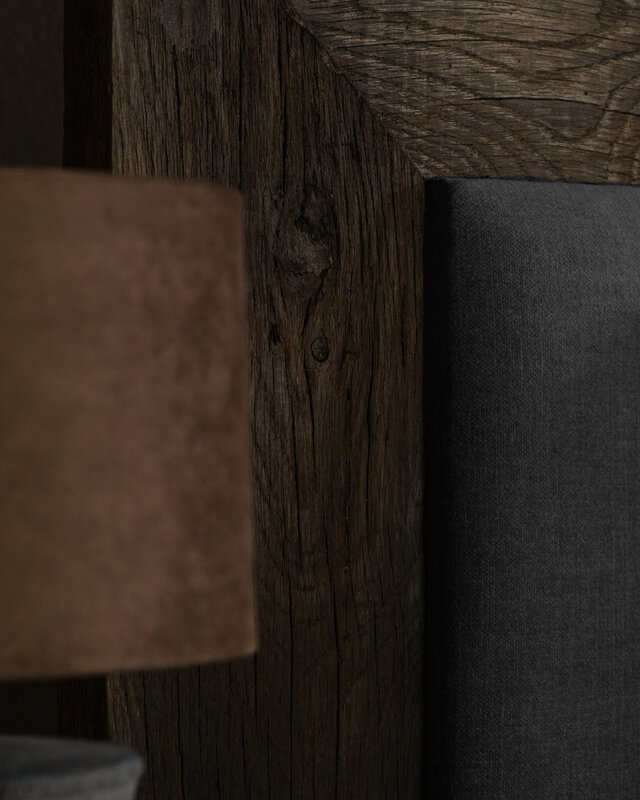 Rene Houtman Boxspring Bed Woods Oud Eikenhout Kiss Graphite