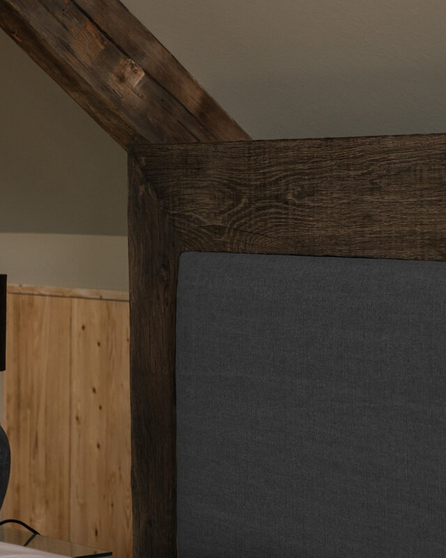 Rene Houtman Boxspring Bed Woods Oud Eikenhout Kiss Graphite