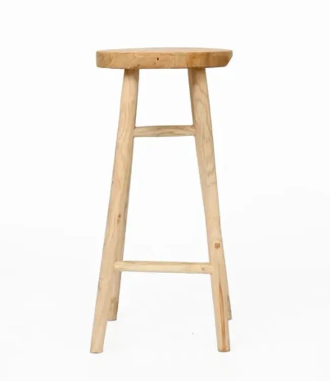 Bazar Bizar Barstoel | Kedut | Naturel | H75 x B35 cm